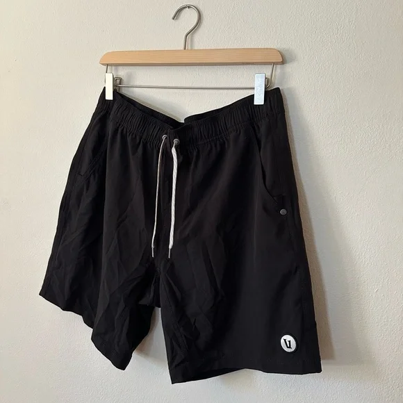 Black Athletic Shorts with Logo - Picture 2 of 4
